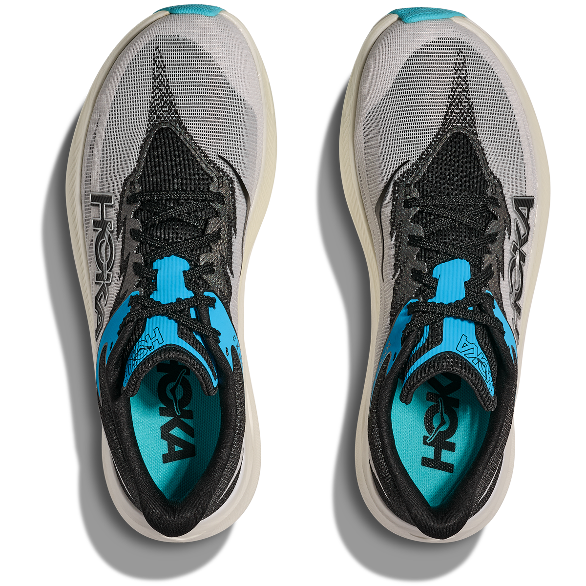 Hoka U Rocket X3 Running Shoes - Mens - White/Black