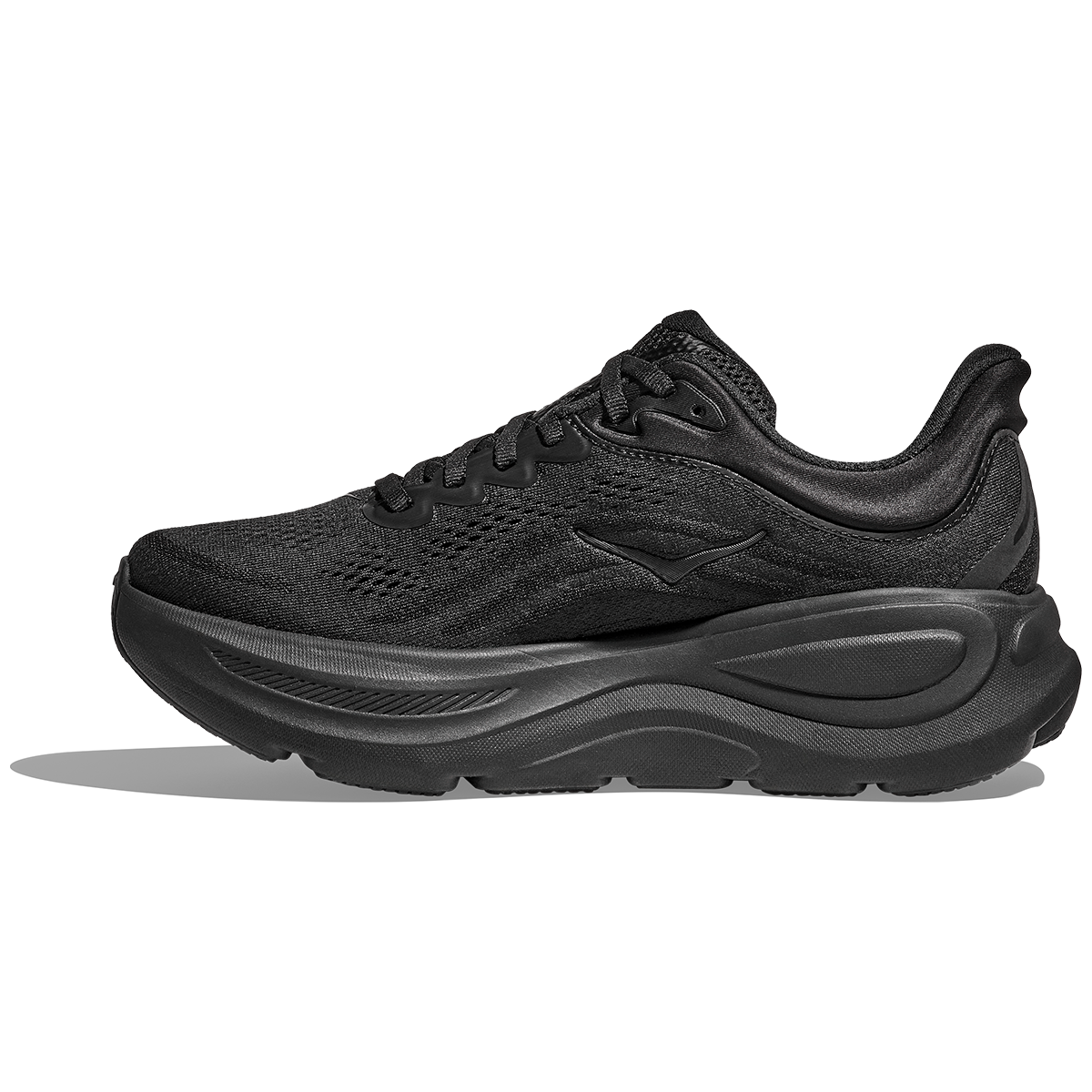 Hoka Bondi 9 Wide Fit Running Shoes - Mens - Black