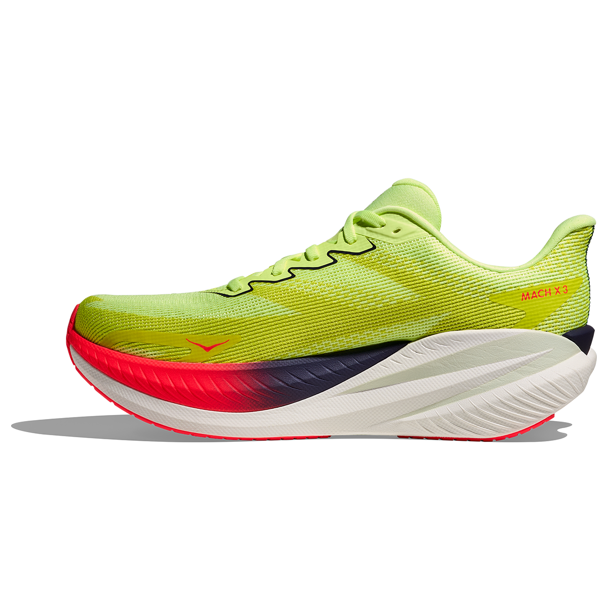 Hoka Mach X 3 Running Shoes - Mens - Neon Yuzu/Squid Ink