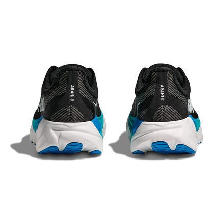 Hoka Arahi 8 Running Shoes - Mens - Black/Skyward Blue