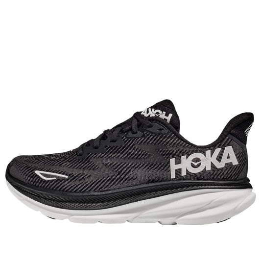 HOKA ONE ONE Clifton 9 2E Wide 'Negro Blanco'
